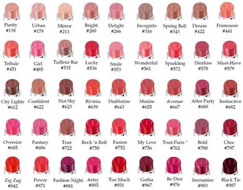 dior 844|dior lip color chart.